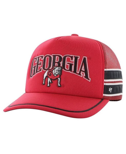 Men's Red Georgia Bulldogs Sideband Trucker Adjustable Hat