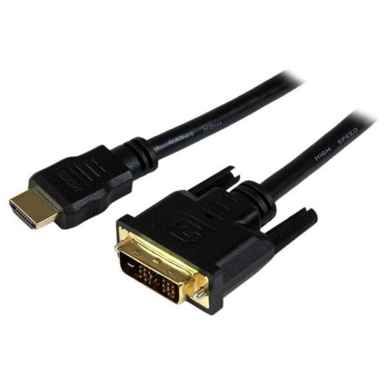 StarTech.com 1.5m HDMI® to DVI-D Cable - M/M - 1.5 m - HDMI - DVI-D - Male - Male - Gold