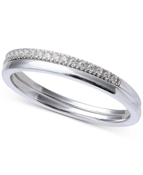 Cubic Zirconia Band in Sterling Silver, Created for Macy's