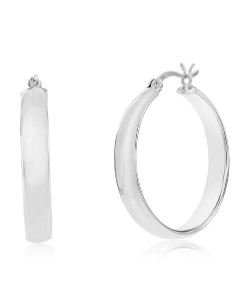 Серьги Simona Fancy Flat Hoop