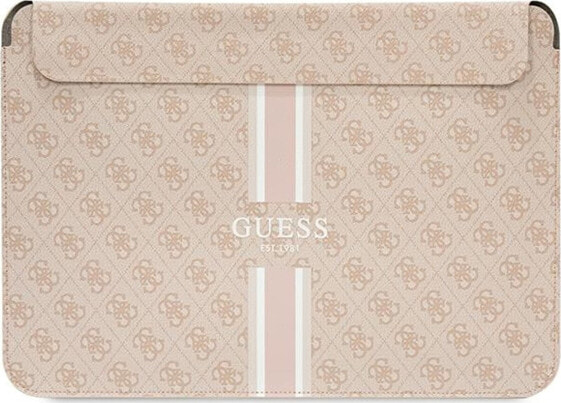 Etui Guess Guess Sleeve GUCS14P4RPSP 14" różowy/ pink 4G Printed Stripes