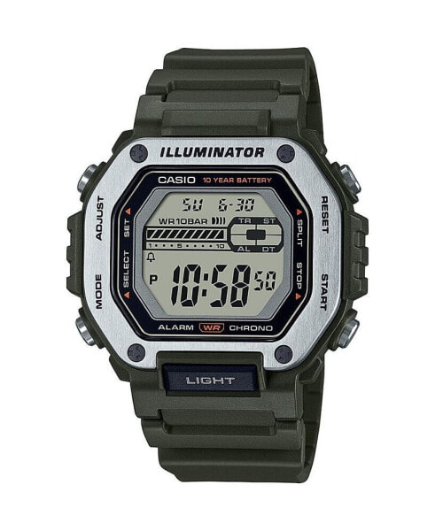 Men's Digital Green Resin Watch 47.2mm, MWD110H-3AV