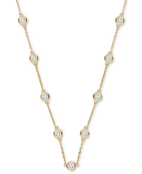 Lab Grown Diamond Statement Necklace (6 ct. t.w.) in 14k White Gold or 14k Yellow Gold, 18" + 4" extender