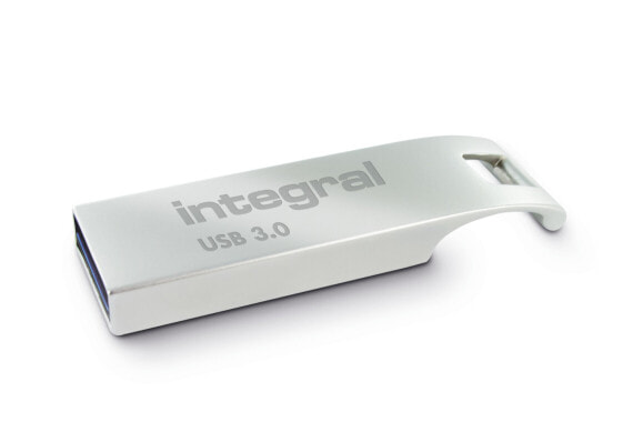 Integral 32GB USB3.0 DRIVE ARC METAL UP TO R-200 W-20 MBS - 32 GB - USB Type-A - 3.2 Gen 1 (3.1 Gen 1) - 200 MB/s - Capless - Silver