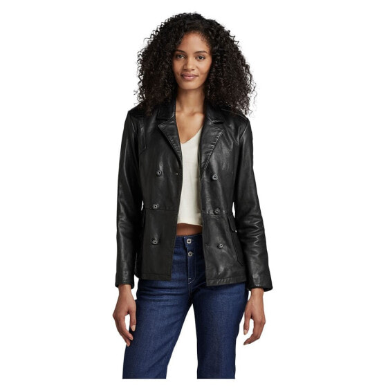 G-STAR Peacoat leather jacket