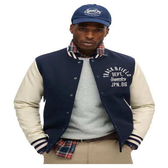 SUPERDRY Varsity Chain Stitch bomber jacket