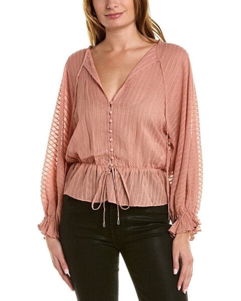 We Are Kindred Aurora Tie Neck Blouse Women's