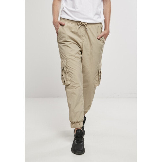 URBAN CLASSICS Crinkle Big high waist cargo pants