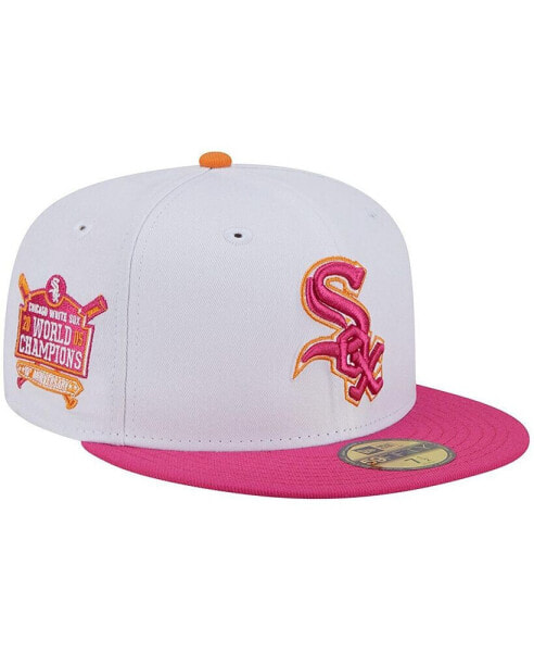 Men's White, Pink Chicago White Sox 2005 World Champions 59FIFTY Fitted Hat