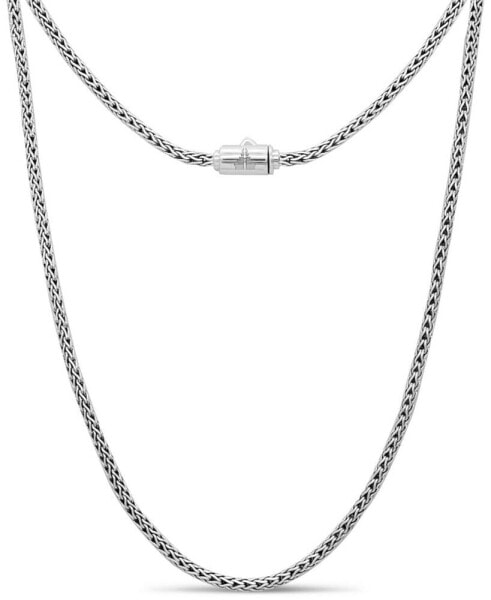 DEVATA dragon Bone Round 2.5mm Chain Necklace in Sterling Silver