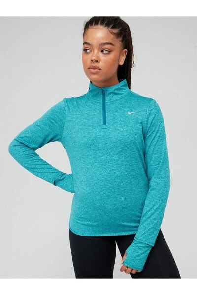 Dri-Fit Swift Element UV 1/4-Zip Running Long-Sleeve Kadın Koşu Üst