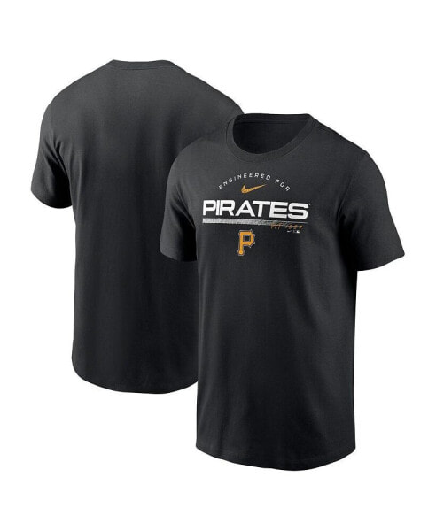 Men's Black Pittsburgh Pirates Team Engineered Performance T-shirt