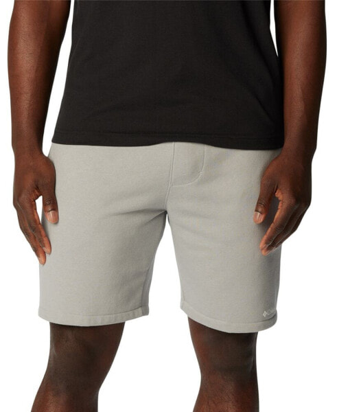 Men's Trek Relaxed-Fit Stretch Logo-Print Fleece Shorts