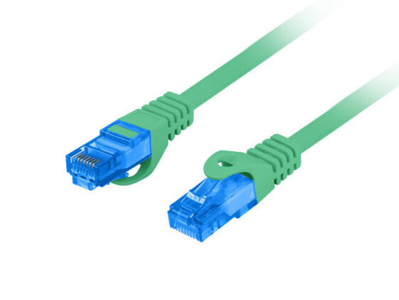 Lanberg PCF6A-10CC-0100-G - 1 m - Cat6a - S/FTP (S-STP) - RJ-45 - RJ-45 - Green