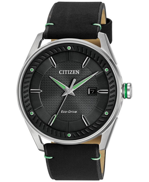 Drive from Citizen Eco-Drive Men's Black Leather Strap Watch 42mm BM6980-08E