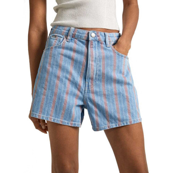 PEPE JEANS A-Line Stripe Fit denim shorts