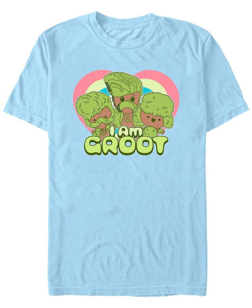 Men's Marvel Film I am Groot Hearts Short Sleeve T-shirt