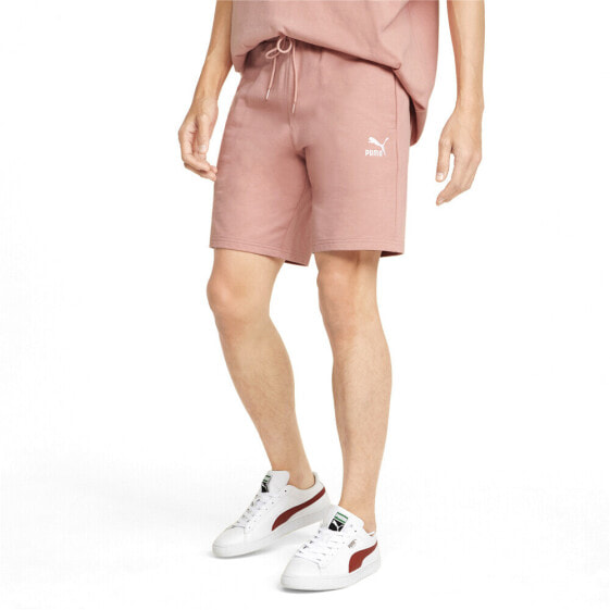 Puma Classics Logo Shorts 8” Mens Pink Athletic Casual Bottoms 599810-24