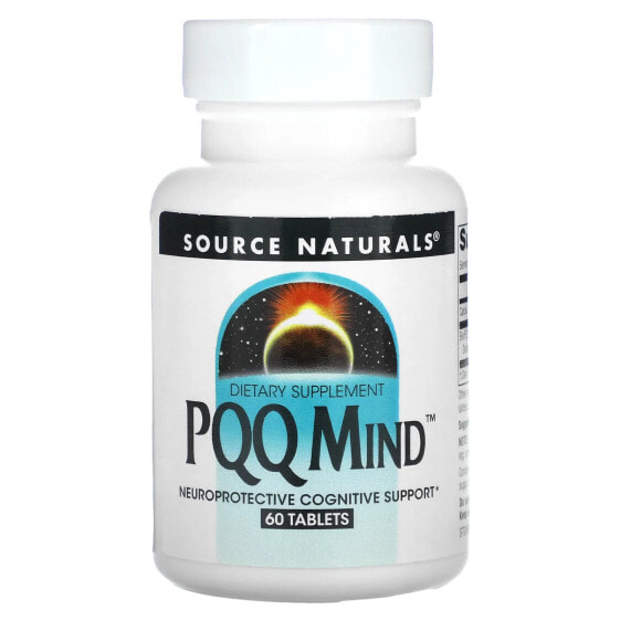 Антиоксиданты Source Naturals PQQ Mind, 60 таблеток
