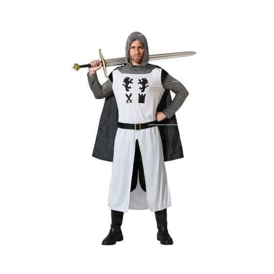 Costume for Adults White Crusading Knight (3 Pieces)