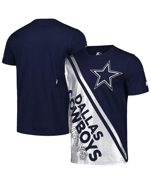 Men's Navy/Silver Dallas Cowboys Finish Line Extreme Graphic T-Shirt