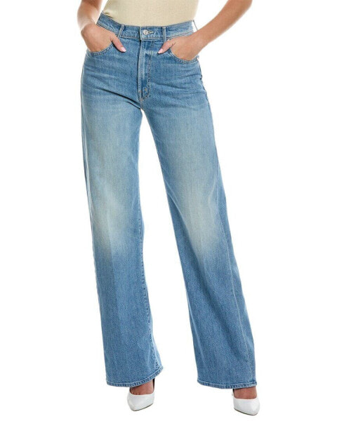 Mother Denim The Lasso Heel How To Talk To A Tiger Wide Leg Jean Women's Blue 27