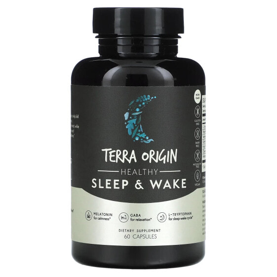 Витамины для здорового сна Terra Origin Healthy Sleep & Wake, 60 капсул