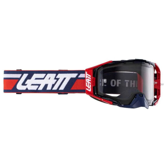 LEATT Velocity 6.5 off-road goggles with roll-off system