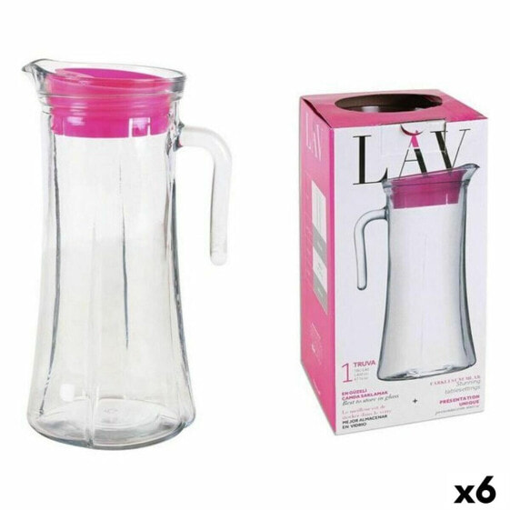 Кружка из прозрачного стекла LAV LV-TRU140 PK0001RP (6 штук) (1400 ml)