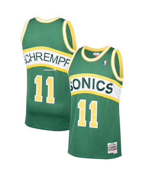 Men's Detlef Schrempf Green Seattle SuperSonics 1994-95 Hardwood Classics Swingman Player Jersey