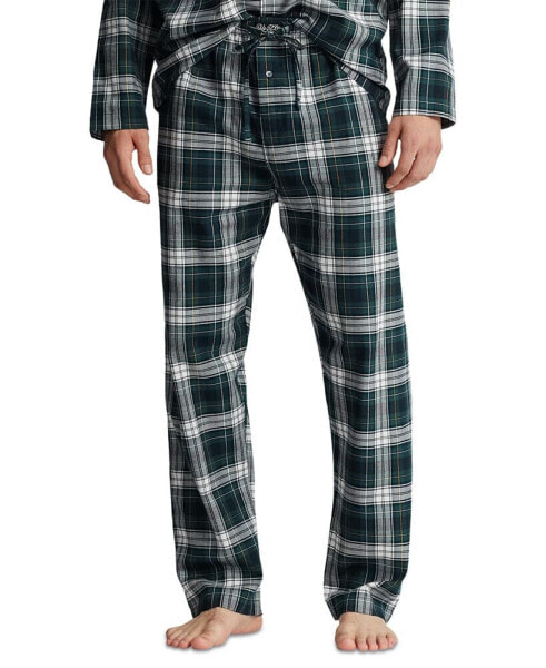 Men's Cotton Plaid Flannel Pajama Pants