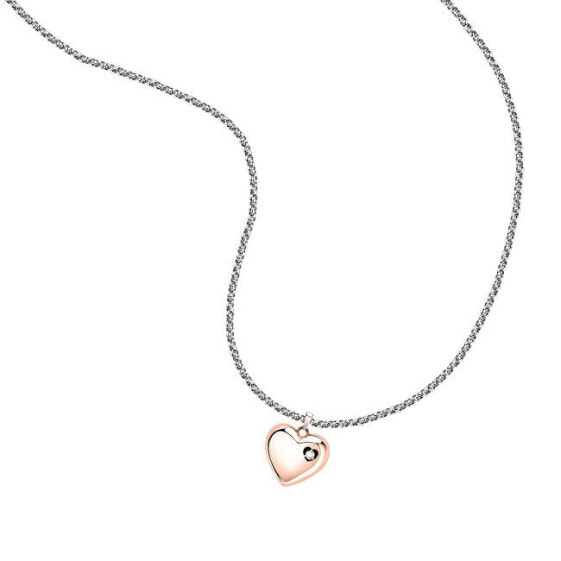 Romantic necklace with a bronze heart Talismani SAGZ16
