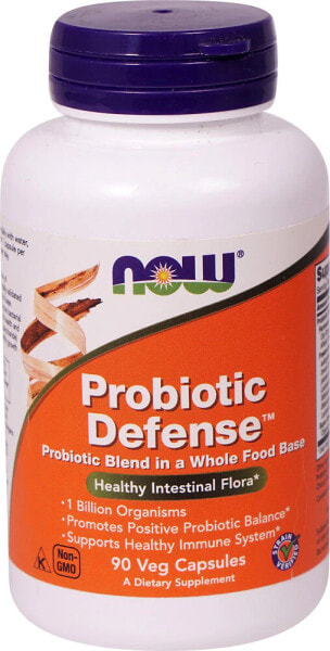 NOW Foods, Probiotic Defense, 90 растительных капсул