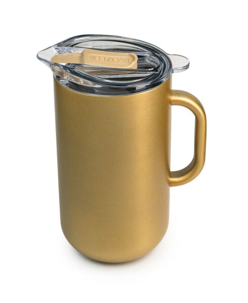 Vacuum-Insulated Double-Walled Copper-Lined Stainless Steel Pitcher 2 Liter