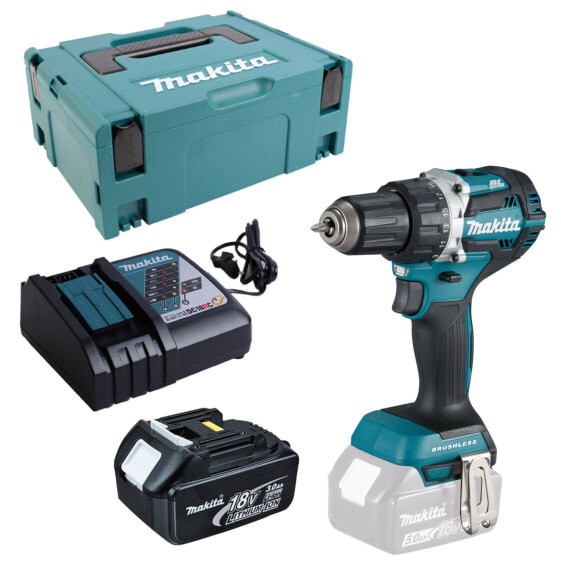 Makita Akku-Bohrschrauber 18V DDF484 mit 1x 3,0 Ah Akku + Lader im MAKPAC 2