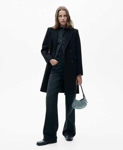 Women's Double-Breasted Wool Coat