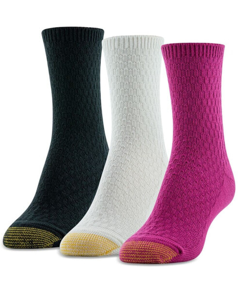 Women's 3-Pk. Casual Texture Midi Socks