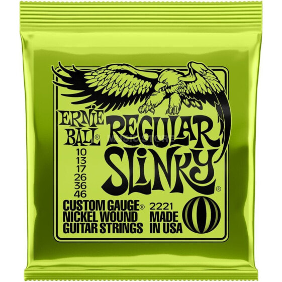 Ernie Ball EB2221 Regular Slinky Guitar Strings 10-46