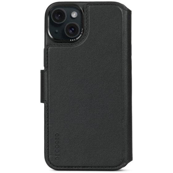 Чехол для смартфона Decoded Leder Wallet mit MagSafe для iPhone 15 Plus черный iPhone 15 Plus.