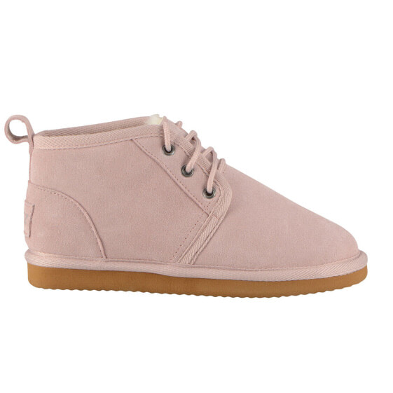 Lugz Sequoia WSEQUOS-685 Womens Pink Suede Lace Up Chukkas Slippers Shoes 9