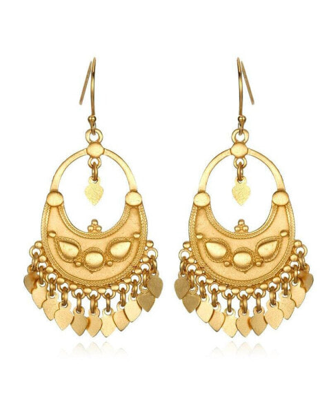 Gold Veils - Petal Chandelier Earrings