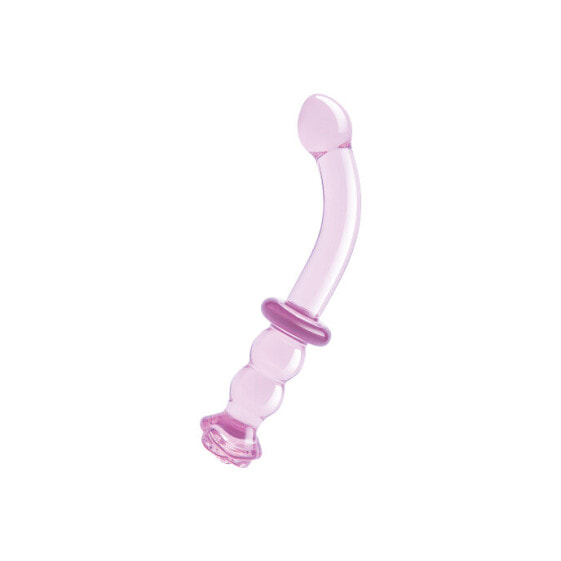 Glaze Glass - Rosebud G-Spot Dildo, 19 cm