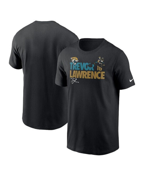 Men's Trevor Lawrence Black Jacksonville Jaguars Player Graphic T-shirt