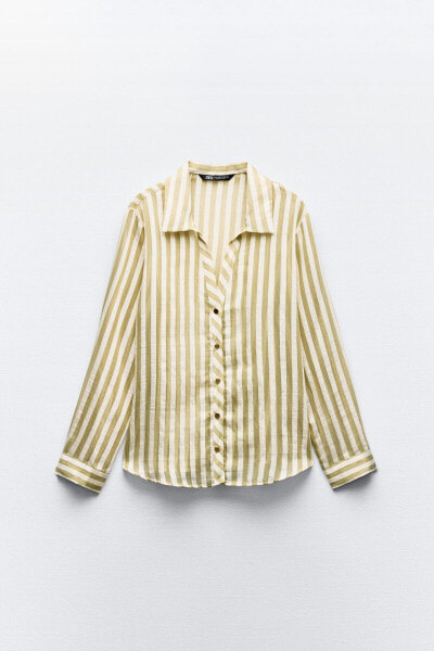 Striped flowing shirt