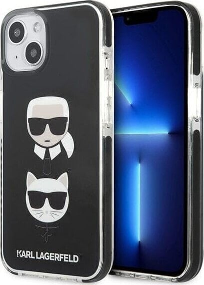 Karl Lagerfeld Etui Karl Lagerfeld do iPhone 13 mini 5,4" hardcase czarny/black Karl&Choupette Head