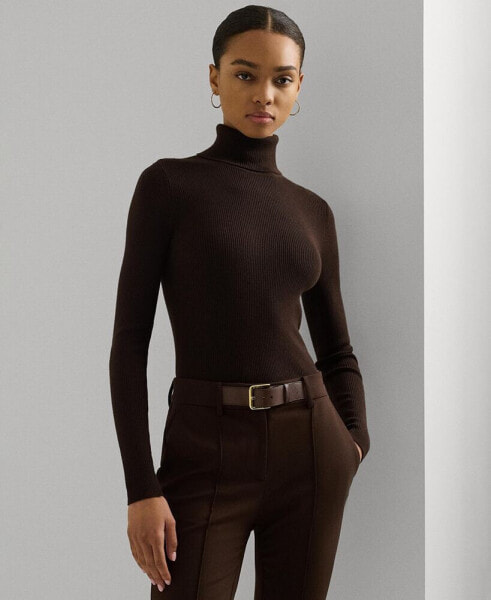 Women's Ribbed Turtleneck Sweater