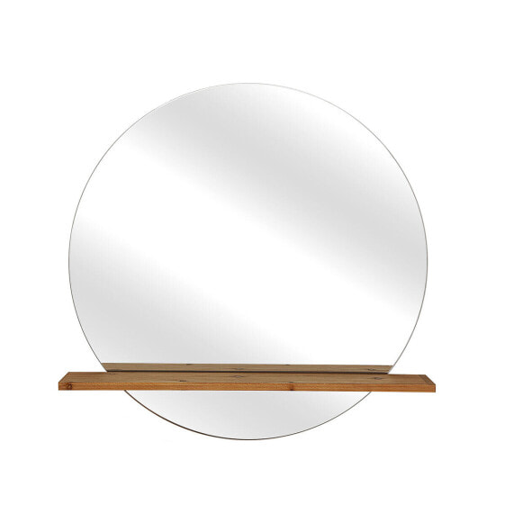 Wall mirror Romimex Natural Wood 80 x 80 x 12 cm Circular