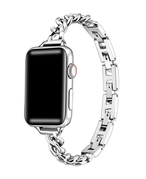 Unisex Skinny Nikki Stainless Steel Chain-Link Band for Apple Watch Size- 42mm, 44mm, 45mm, 49mm