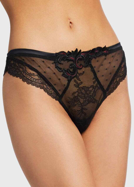 LISE CHARMEL 270597 Soiree Libertine Thong Black size Small