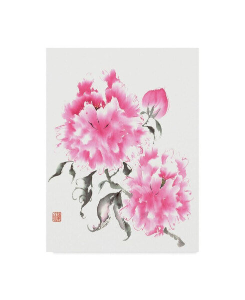 Nan Rae Peonie Blossoms I Canvas Art - 15" x 20"